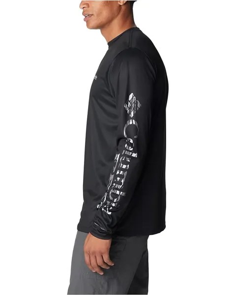 Рубашка Columbia Terminal Tackle PFG Long Sleeve Shirt, цвет Black/Cool Grey MO Bottomland