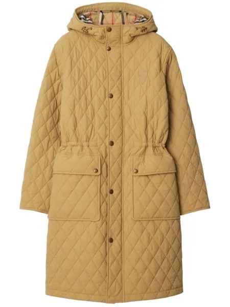 Burberry утепленная парка, нейтральный цвет