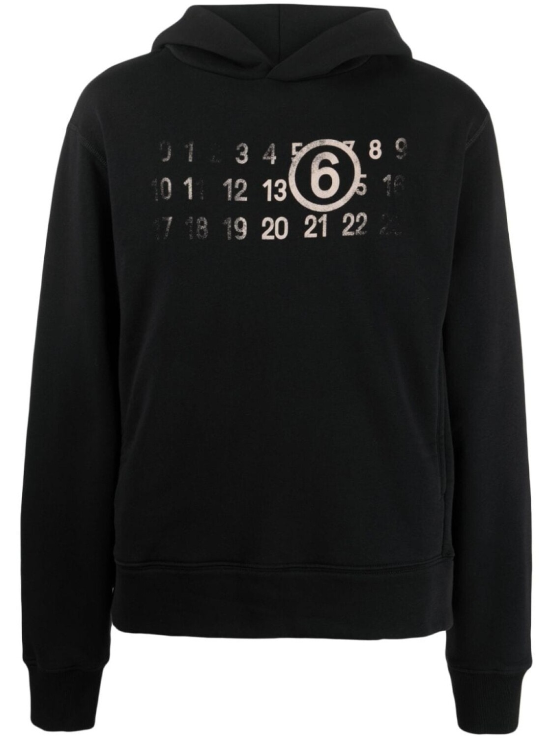 MM6 Maison Margiela худи с принтом, черный
