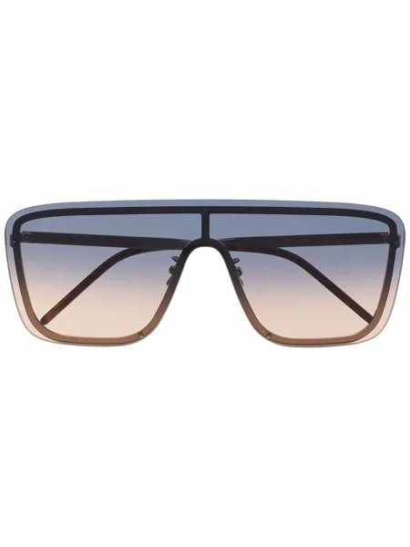 Saint Laurent Eyewear солнцезащитные очки-авиаторы с эффектом градиента