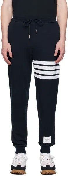 Темно-синие классические спортивные штаны с 4 полосками Thom Browne