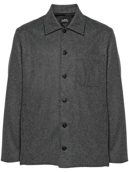A.P.C. куртка-рубашка Jamie, серый