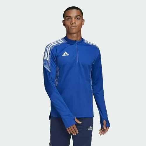 Лонгслив adidas, размер 52, синий