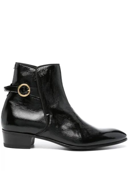 Lardini ботинки с жатым эффектом, черный