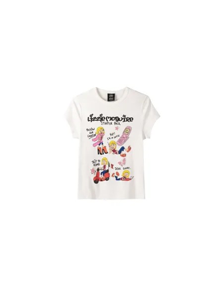 Футболка Bershka, белый