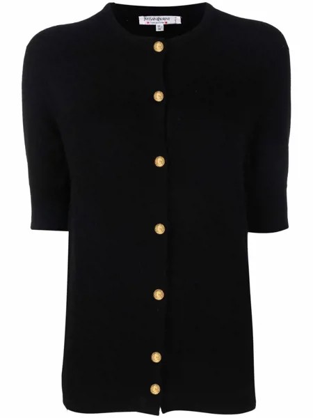 Yves Saint Laurent Pre-Owned трикотажный топ 1980-х годов с короткими рукавами
