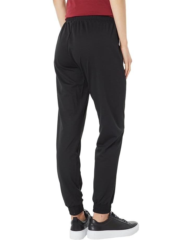 Брюки Bebe French Terry Joggers, черный/белый