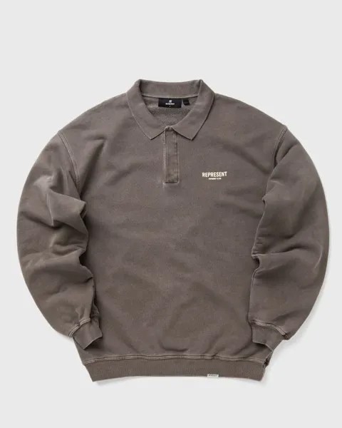 Поло Represent Represent Owners Club Ls Polo Sweat, цвет fog