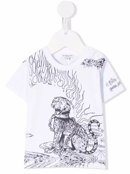 Givenchy Kids футболка с принтом