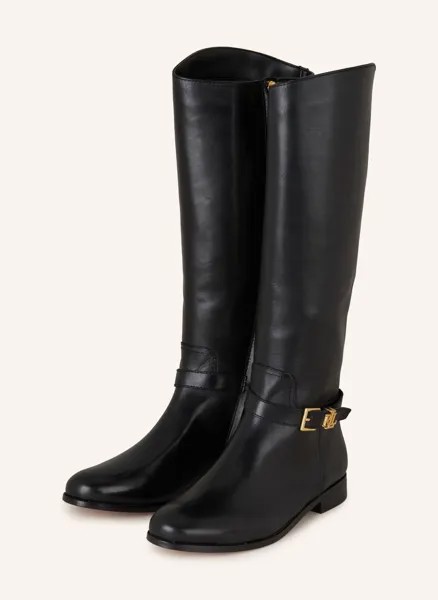 Сапоги Brooke высокие Lauren Ralph Lauren, черный