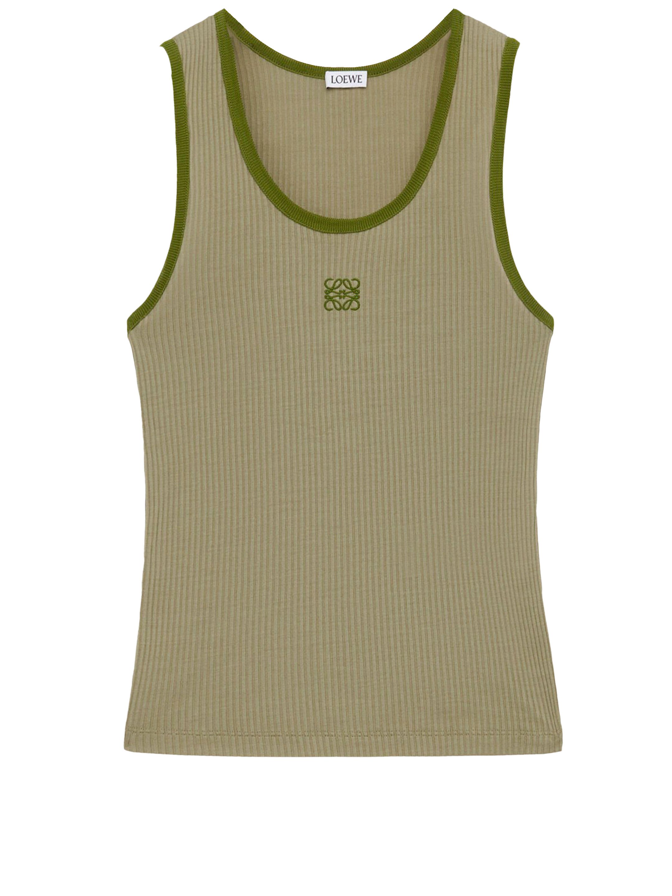 Топ Loewe Silk tank, зеленый