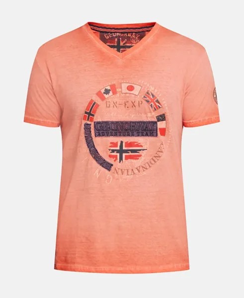 Футболка Geographical Norway, терракота
