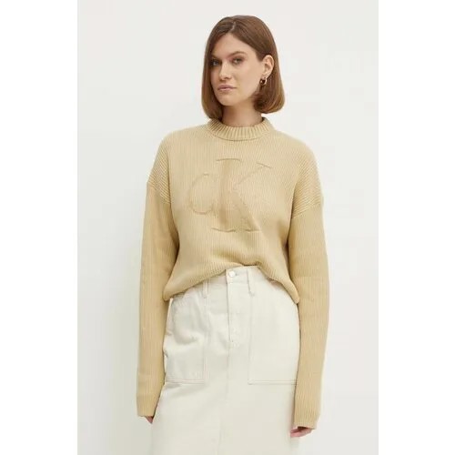 Джемпер Calvin Klein Jeans, размер XL, , коричневый