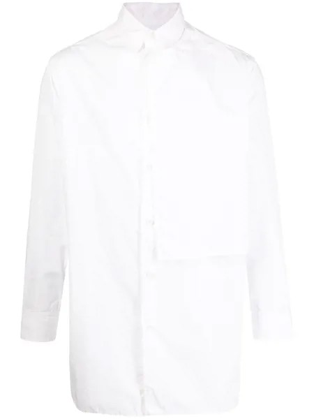 Yohji Yamamoto многослойная рубашка с длинными рукавами