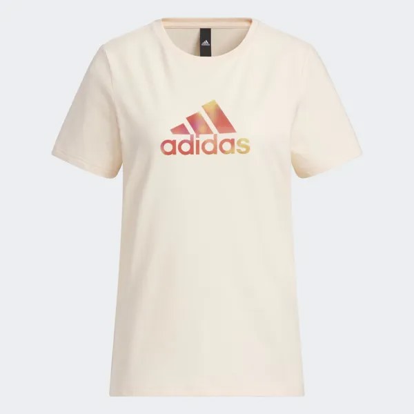 Футболка Adidas Professional Training Badge Of Sport Short Sleeve, бледно-персиковый