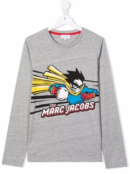 The Marc Jacobs Kids футболка с длинными рукавами и логотипом