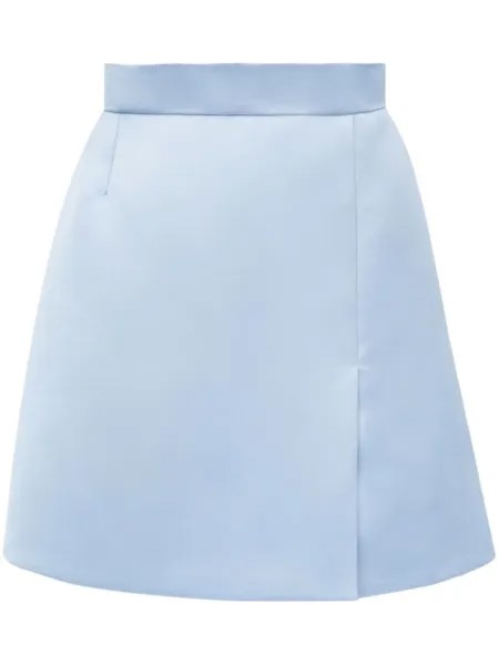 Nina Ricci атласная юбка мини, синий