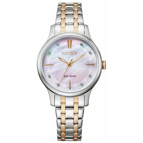 Наручные часы CITIZEN Eco-Drive Citizen EM0896-89Y, серебряный, мультиколор