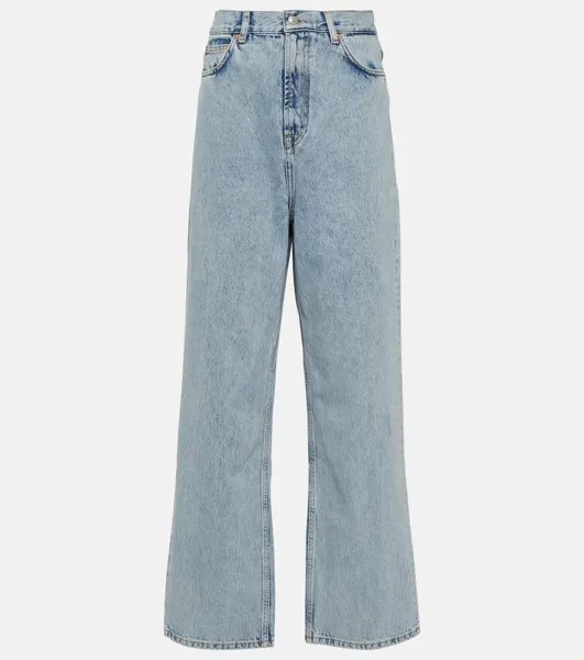 Прямые джинсы с низкой посадкой Wardrobe.Nyc, синий