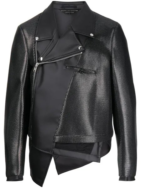 Comme des Garçons Homme Plus байкерская куртка асимметричного кроя, черный