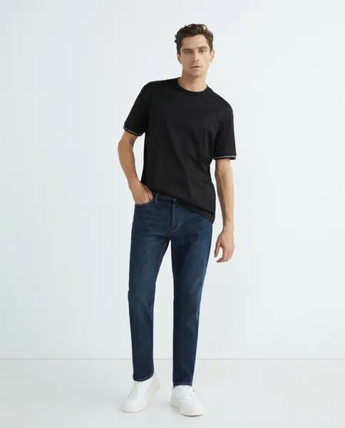 Мужские джинсы J175 классического кроя со средней низкой посадкой Emporio Armani, индиго