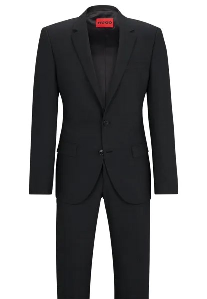Деловой костюм henry/getlin232x slim fit Hugo, черный