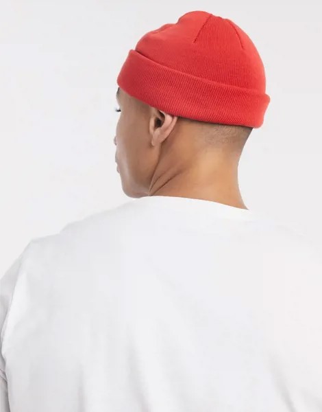 Красная шапка-бини ASOS DESIGN-Красный