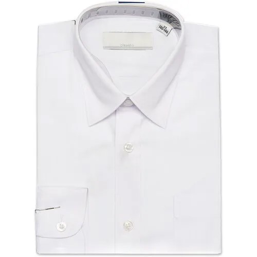 Школьная рубашка Sky Lake, на пуговицах, размер 32/134, белый