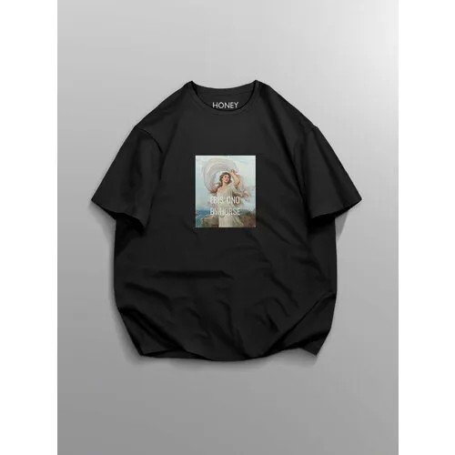 Футболка HONEY, размер S-M, черный