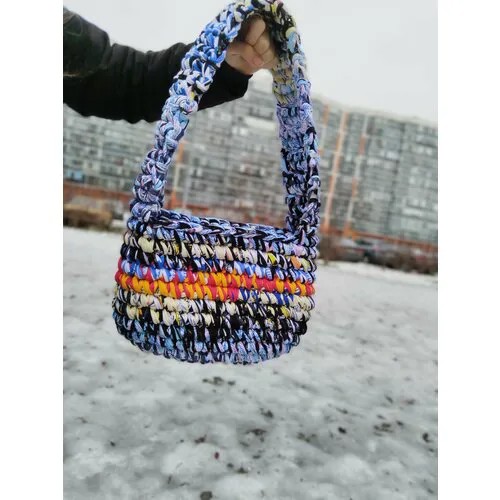 Сумка кросс-боди  1991202026, фактура вязаная, зеленый, мультиколор