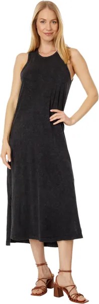 Платье миди из джерси Mineral Wash Slub Mod-o-doc, цвет Mineral Black