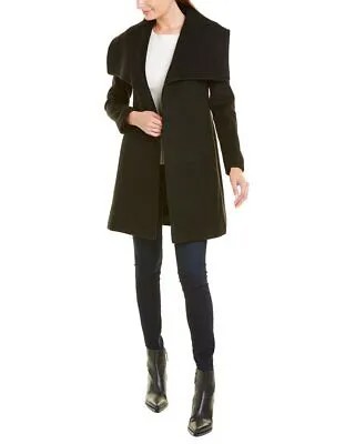 Женское пальто с запахом из средней шерсти Fleurette