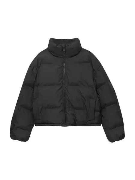 Межсезонная куртка Pull&Bear, черный