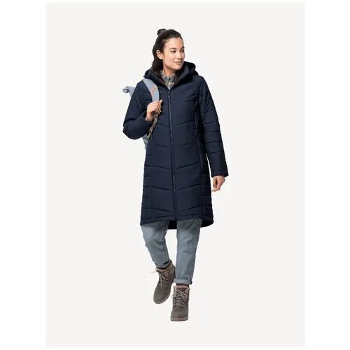 Пальто Jack Wolfskin NORTH YORK COAT W, жен., цвет midnight blue, размер M