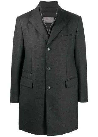 Corneliani однобортное пальто в мелкую клетку
