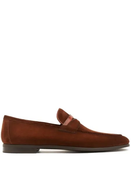 Magnanni замшевые лоферы, коричневый