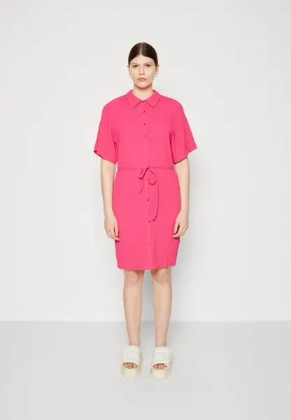 Платье-рубашка Another-Label, ярко-розовый