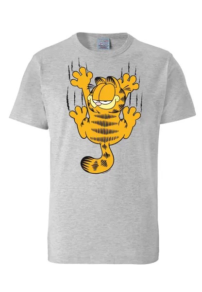 Футболка Logoshirt Garfield Scratches, цвет grau-meliert