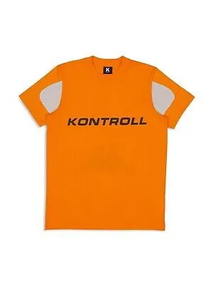 KAPPA Мужская оранжевая футболка с графическим логотипом классического кроя S