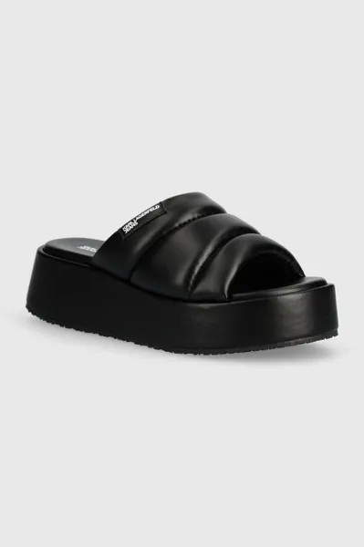 Шлепанцы KLJ WEDGE Karl Lagerfeld Jeans, черный