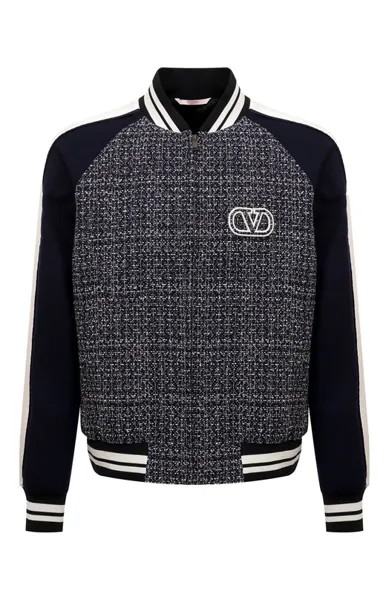 Бомбер из хлопка и шерсти Valentino