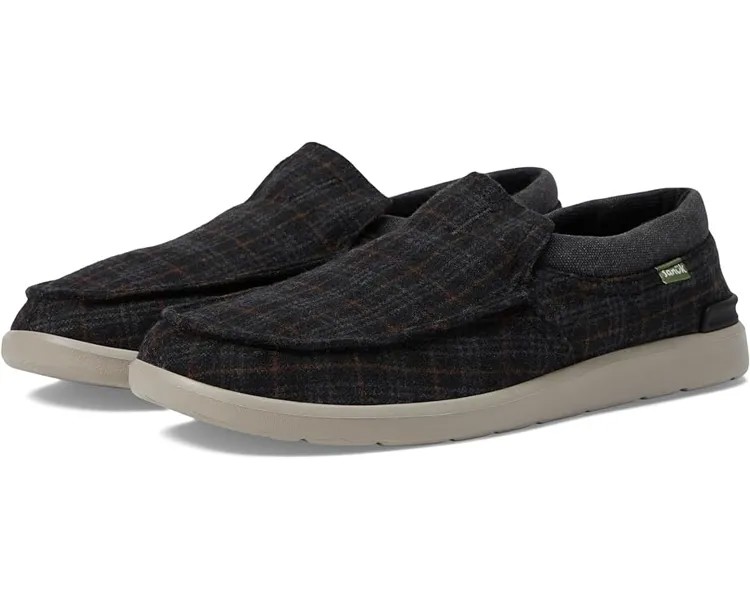 Кроссовки Sanuk Sidewalk Surfer Lite 2 SL Plaid, черный