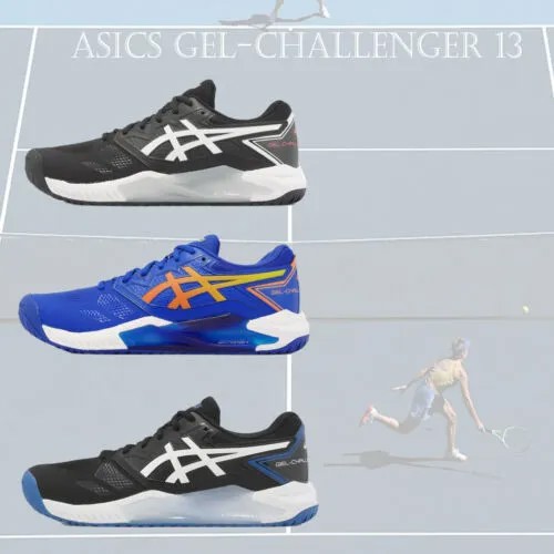 Мужские теннисные туфли Asics GEL-Challenger 13 Hard Court Синий Черный Белый Выбор 1