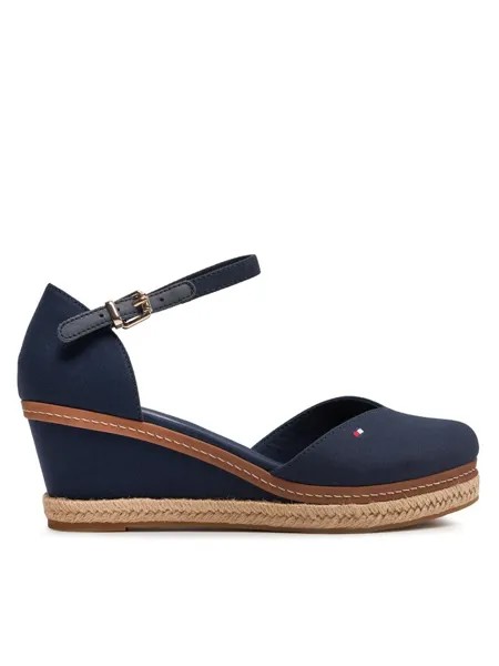 Эспадрильи Tommy Hilfiger Basic Closed Toe Mid Wedge FW0FW04787 Azul marino, темно-синий