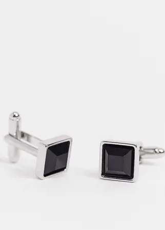Серебристые запонки ASOS DESIGN-Серебристый