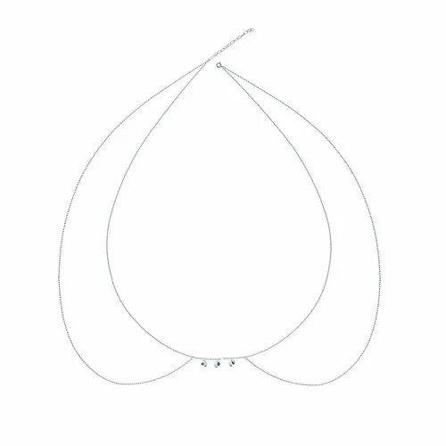 Колье ELEMENT47, серебро, 925 проба, длина 76 см.
