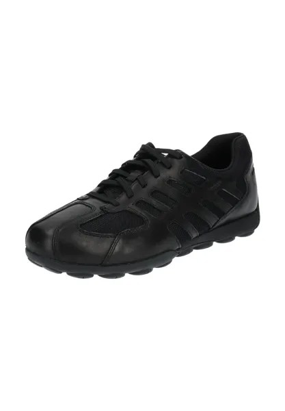 Кроссовки из кожи/сетки GEOX, цвет Schwarz Schwarz