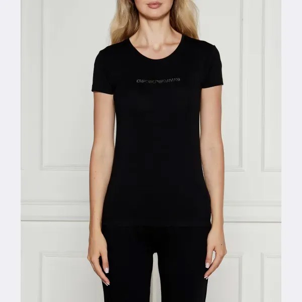Футболка стандартного кроя Emporio Armani, черный