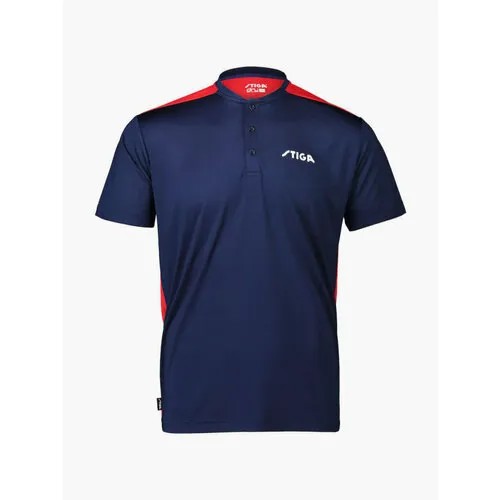 Футболка STIGA Shirt Club Navy/Red, размер M, синий
