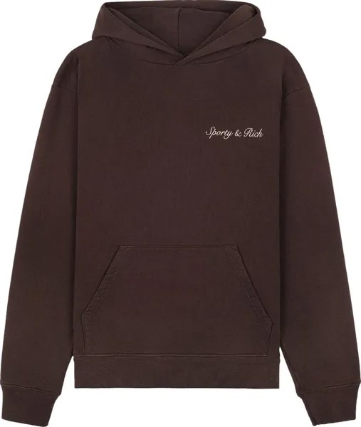 Худи Sporty & Rich Syracuse 'Chocolate', коричневый